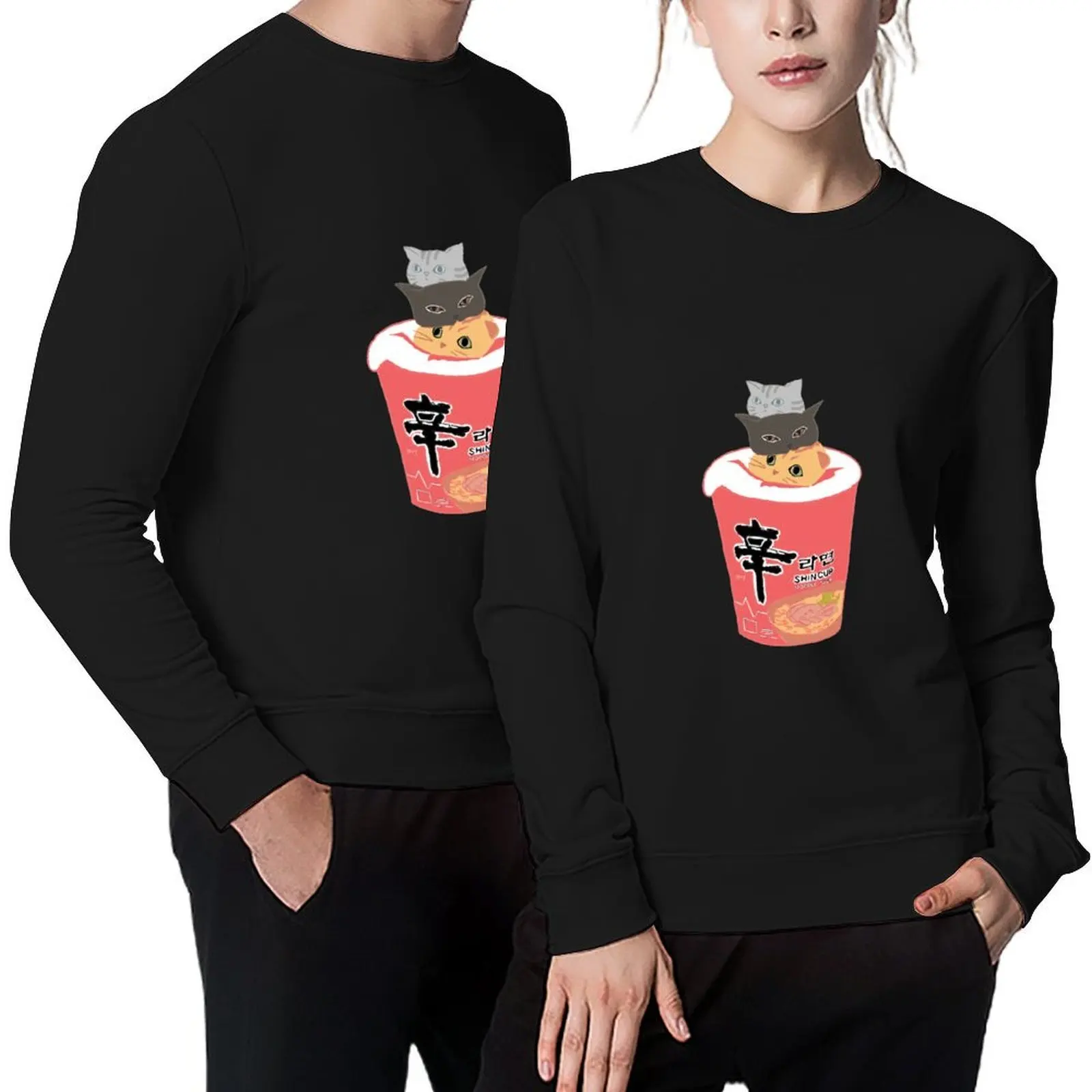 

Coloured Cup Noodles w/ Cats Pullover tracksuit fashion men tracksuits blouse graphic sweatshirts