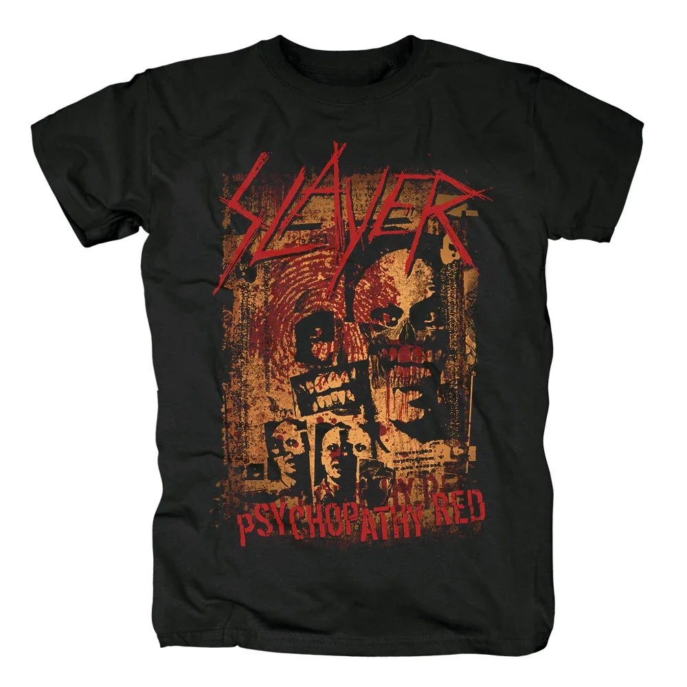 

Vintage Slayer Show No Mercy T Shirt Mens Fashion Short Sleeve Tshirt Haarrajuku Streetweaarr Hip Hop Cotton T-Shirt Tee Tops
