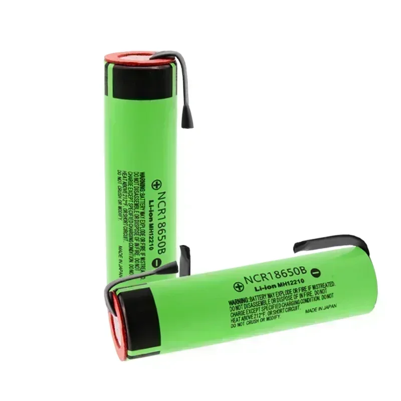 18650 NCR18650B 3.7V 3400mAh Rechargeable Lithium-Ion Battery with Nickel Sheet Included