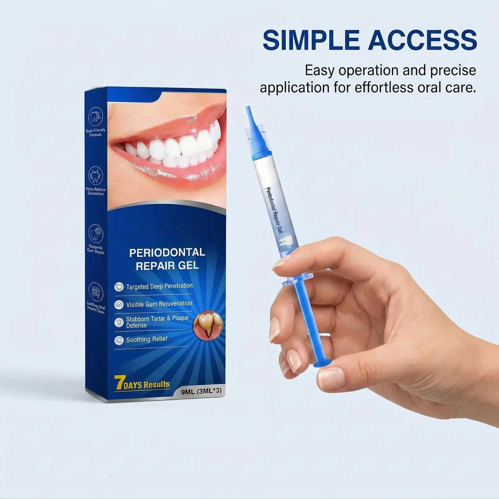 Gum Protect Gel 9ml 3 Piece Professional Gentle Refreshing Moisturizing Odor Removal Gum Gel for Home Travel Business Trip
