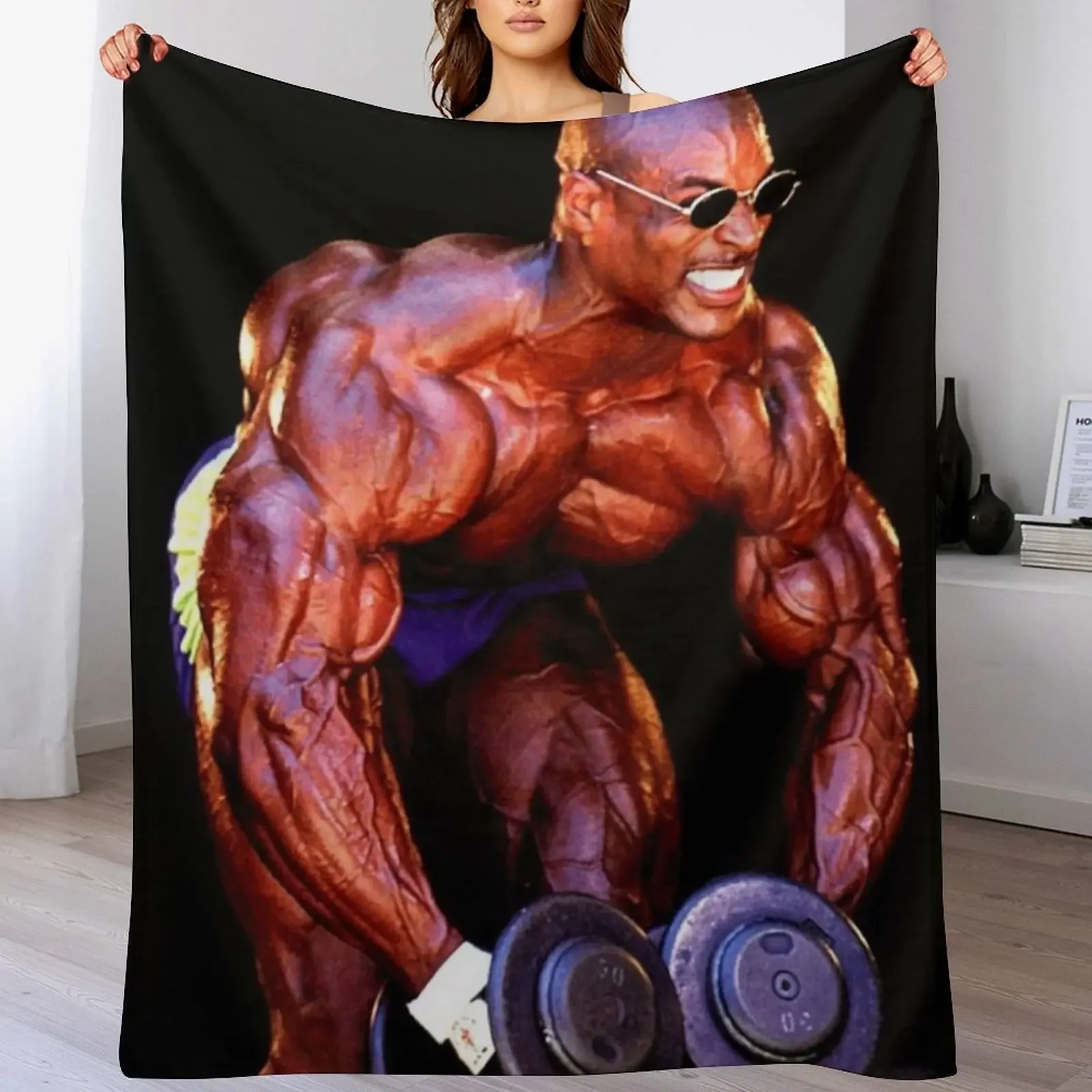 Ronnie Coleman Throw Blanket Cozy Home Blanket Gift for Christmas Holiday