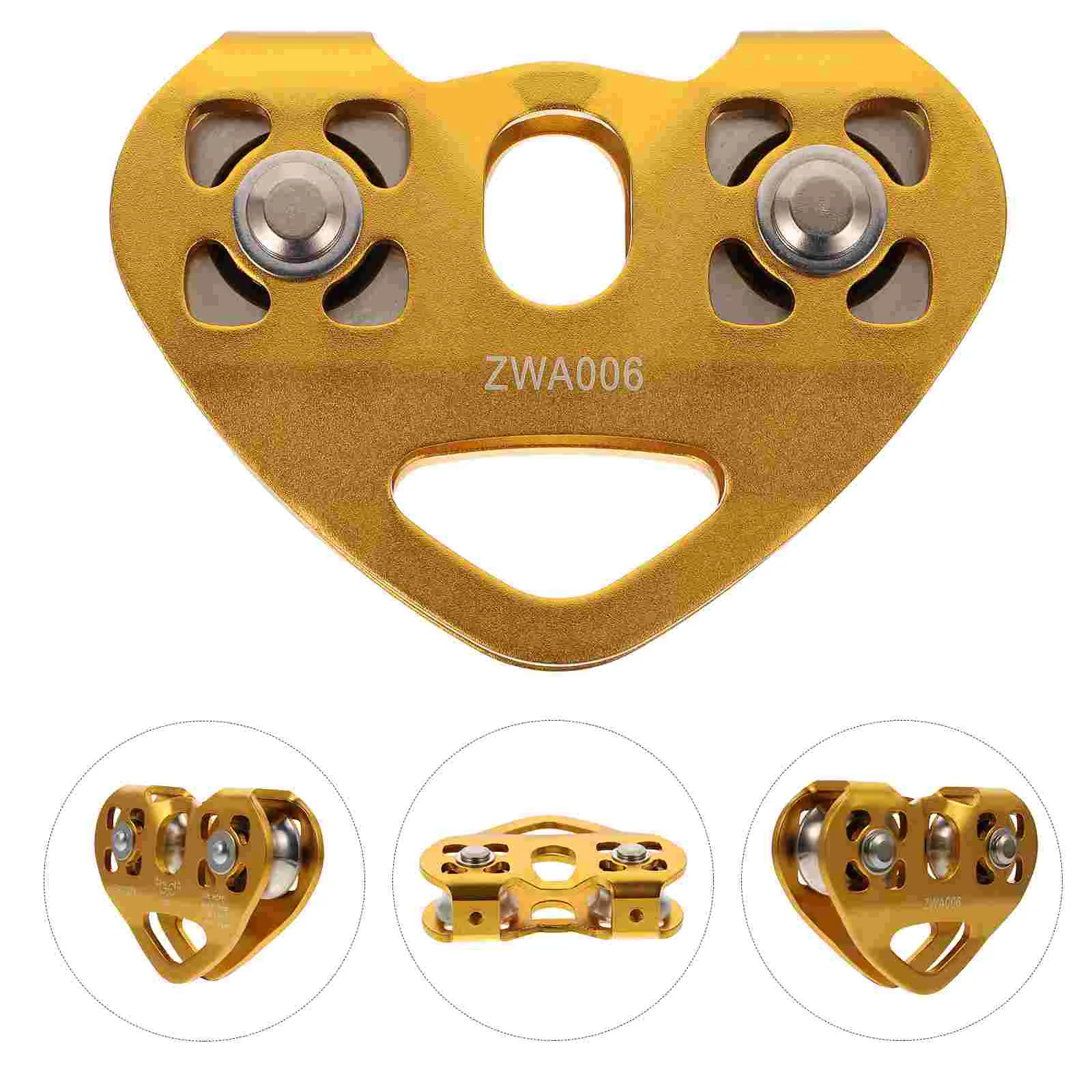 

Heart Shape Double Pulley Creative Heart-shaped Expand Double-axis Transport Carts Cable Aviation Aluminum Hoisting Fitness