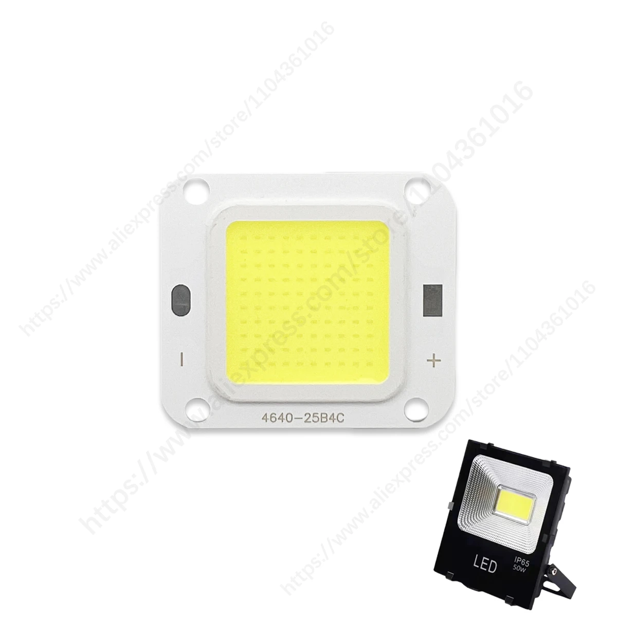 

High Power 50W COB LED Projection Lamp Chip Light 12V Spotlight Floodlight Garden Square Light LED Beads Floodlights