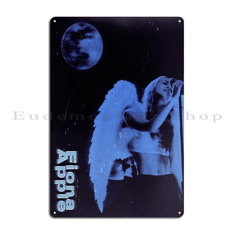 fiona apple and the blue moon design Metal Plaque Wall Cave Decoration Plaques Custom Tin Sign Poster