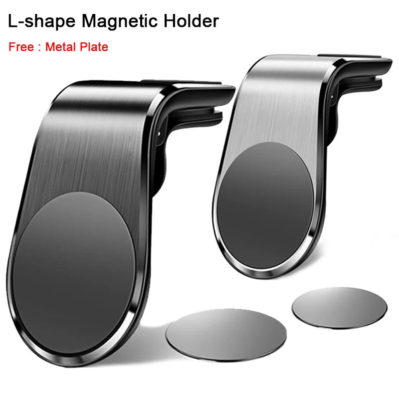 L-Type Magnetic Phone Holder in Car Smartphone Stand Clip for Mount Car Magnetic Phone Holder Suit to All Model Cellphone iphone