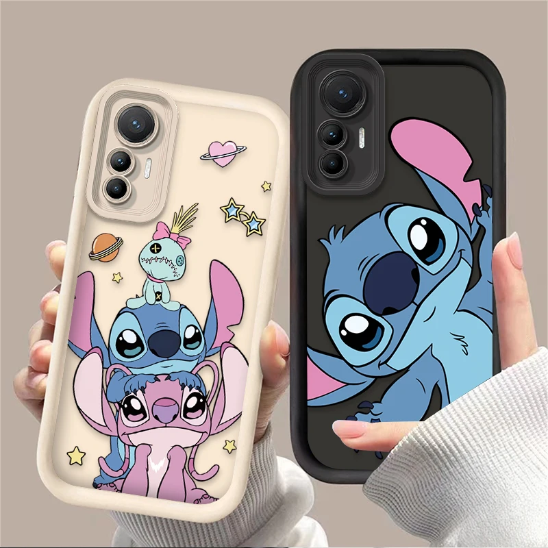 素敵なディズニーのスティッチ柄カップル携帯ケース Xiaomi Poco F7 F6 F5 F4 F3 M5s C65 C75 C71 X7 X6 X5 X4 GT X3 NFC M7 M6 Pro 4G 5G対応