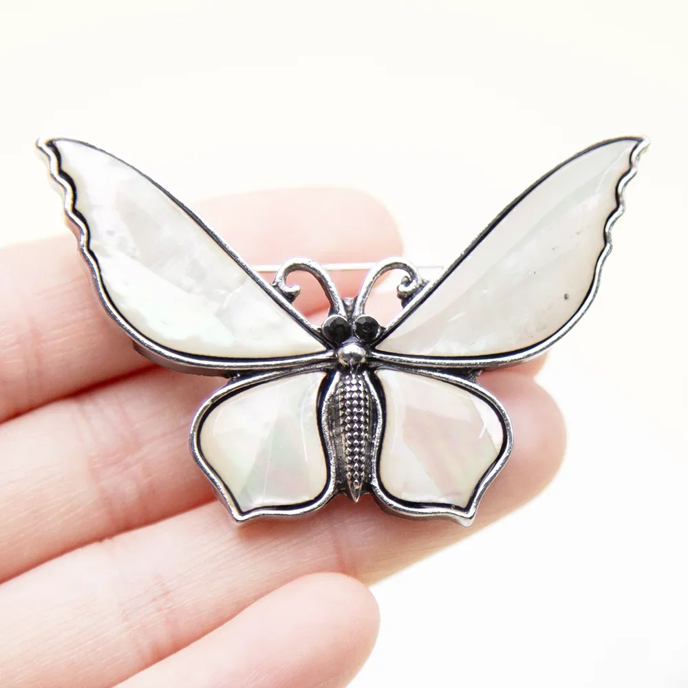 1 قطعة 35*61 مللي متر أذن البحر الطبيعية قذيفة دبابيس فراشة على شكل دبابيس المعلقات مجوهرات DIY بها بنفسك لصنع القلائد النساء مجوهرات