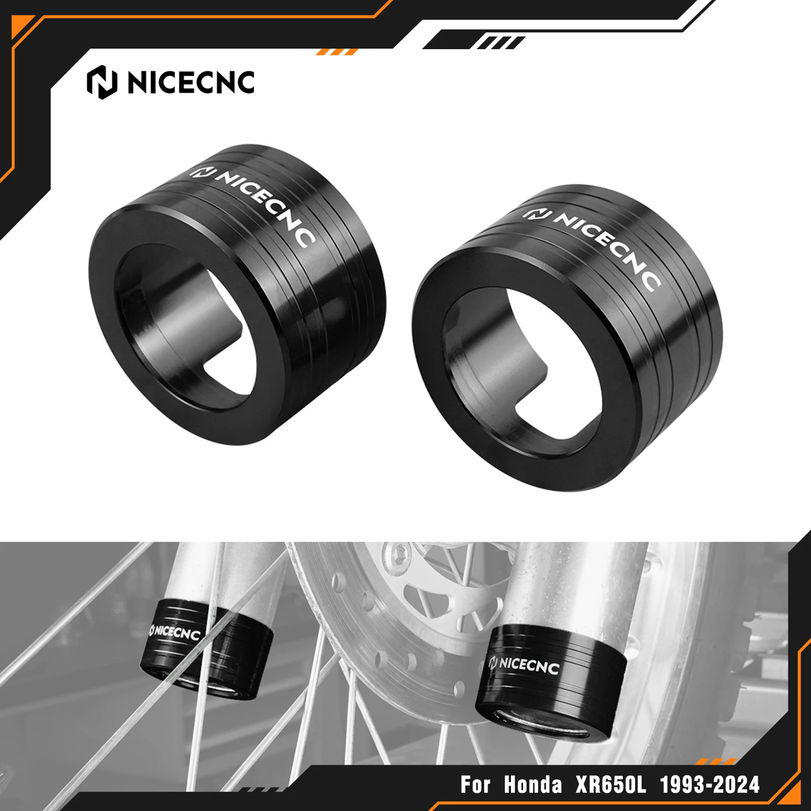 

NICECNC For Honda XR650L XR600R Front Fork Shoe Fork Lower Leg Guard Protector For HONDA XR 650L 1993-2025 XR 600R 1993-2000