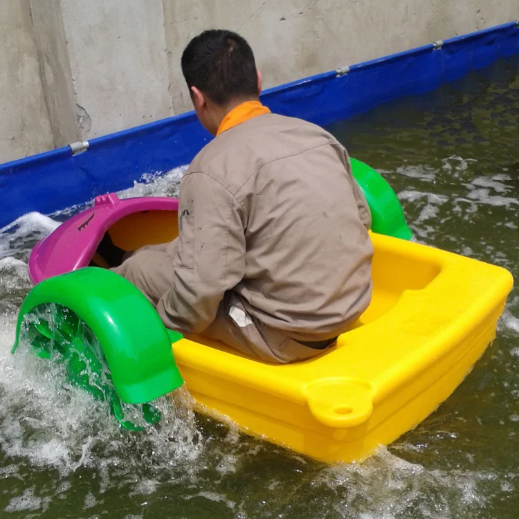 aqua toy hand cranking paddle boat for kids