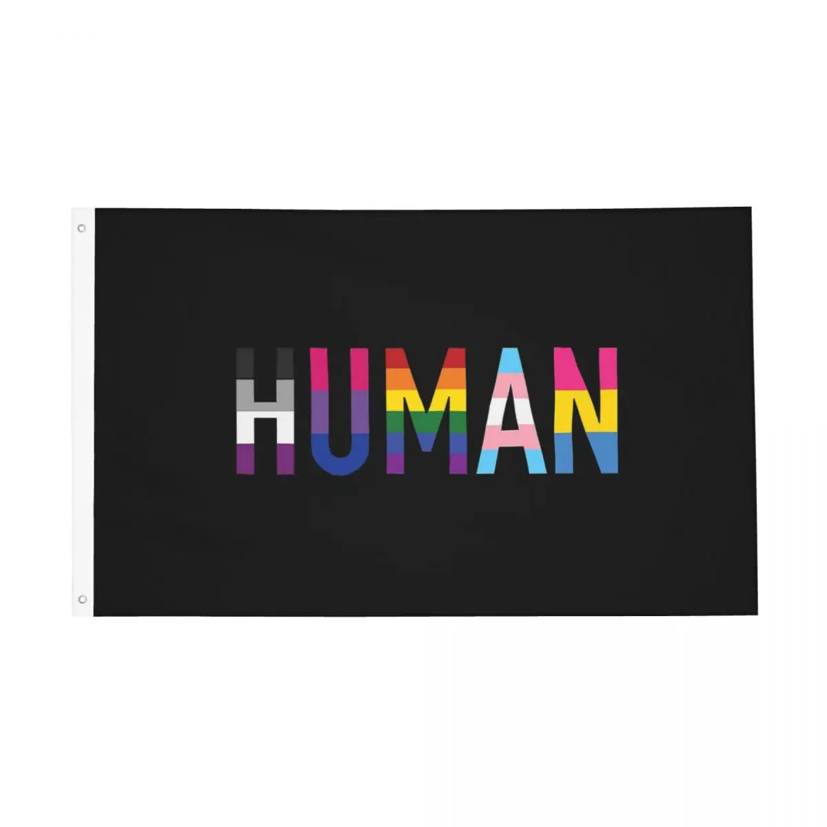 Human Various Queer Flags Flag Indoor Outdoor Banner Polyester LGBT Pride Rainbow Decoration Fade Proof 2x3 3x5 4x6 FT Flags