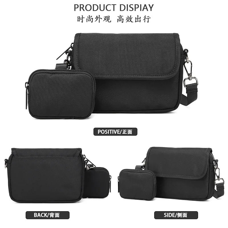 Moda masculina na moda crossbody pequeno saco de telefone portátil bolsa de ombro estilo jovem oxford pano casual à prova dwaterproof água saco