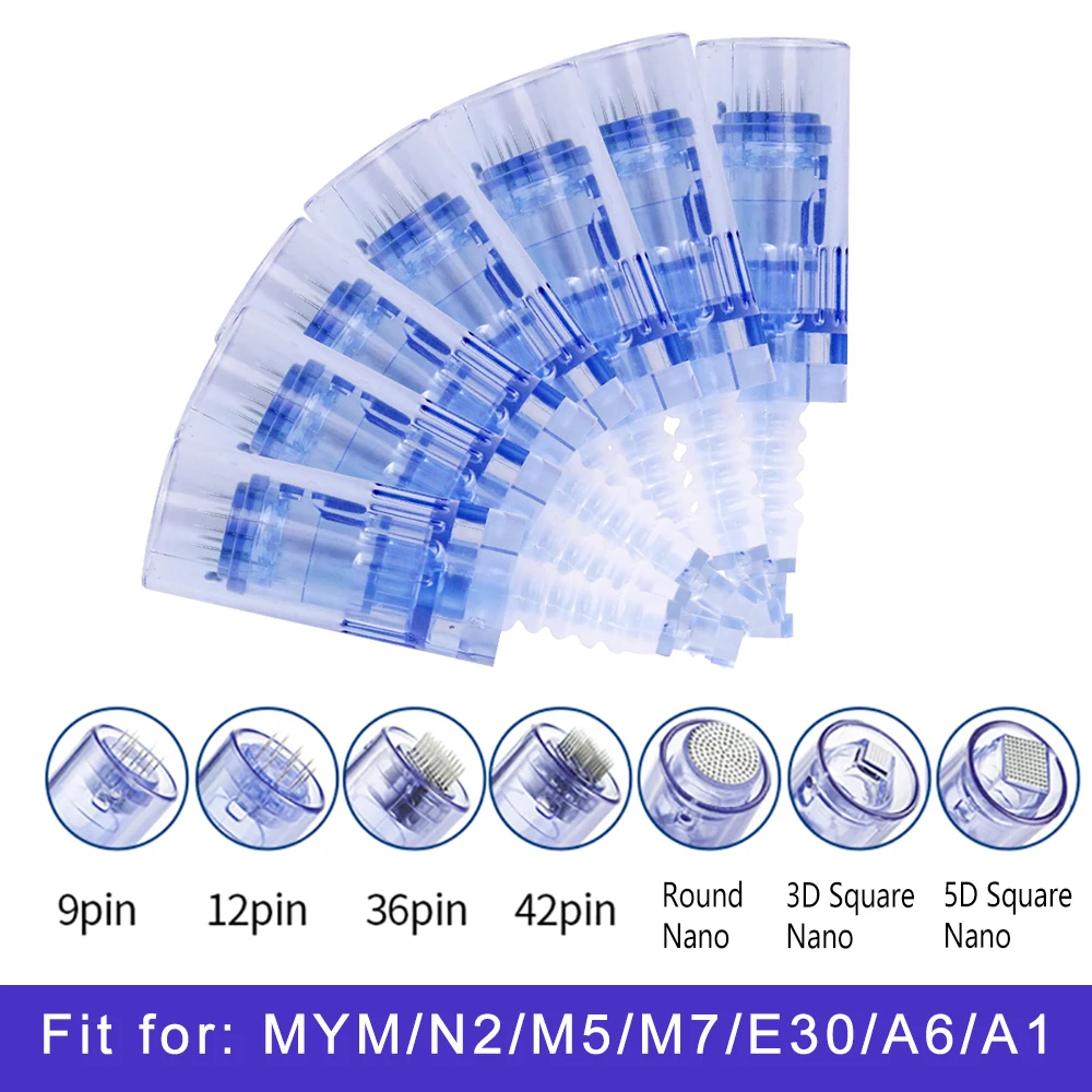 Dr.Pen A6 Bajonett-Mikronadelkartusche Ersatzspitzen 9Pin 12Pin 24Pin 36Pin 42Pin Runde Nano 3D 5D Nadeln für Derma Pen – Detail 2
