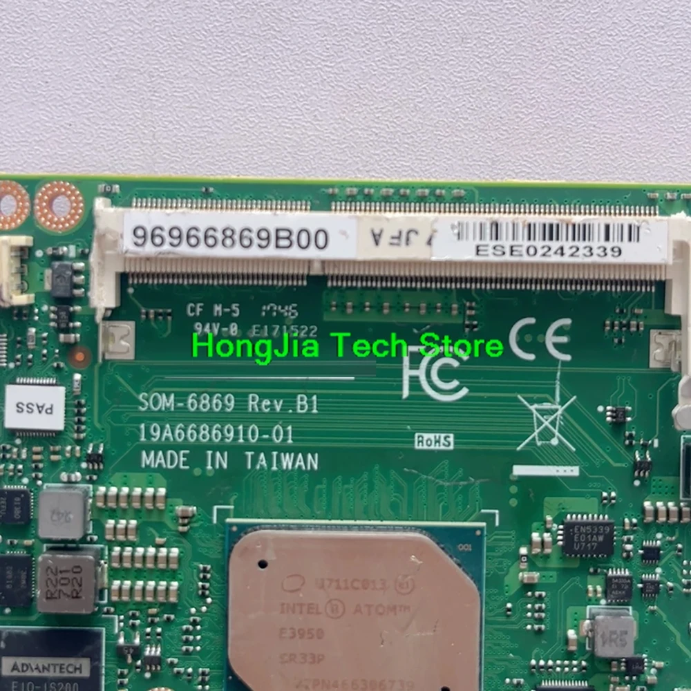 Industrial Motherboards SOM-6869 Rev .B1 19A6686910-01 perfect work
