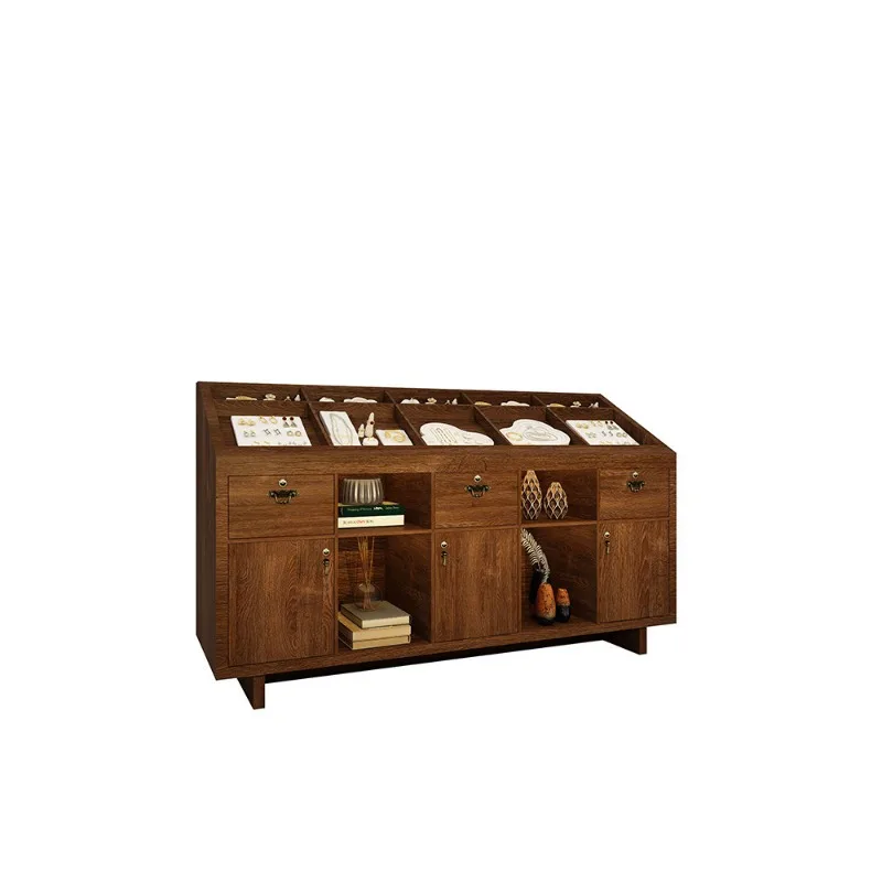 Jewelry Display Cabinet, Jewelry Glass Booth Nakajima Table Medieval Store Studio Showcase