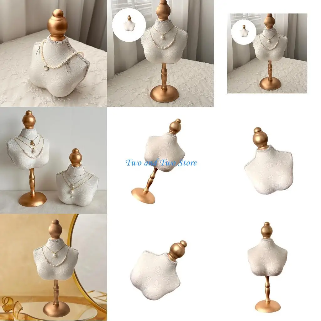 

HX6F Soft Velvety Necklace Holder Stable Design Lightweight Jewelry Organizers For Retail Store And Home Use