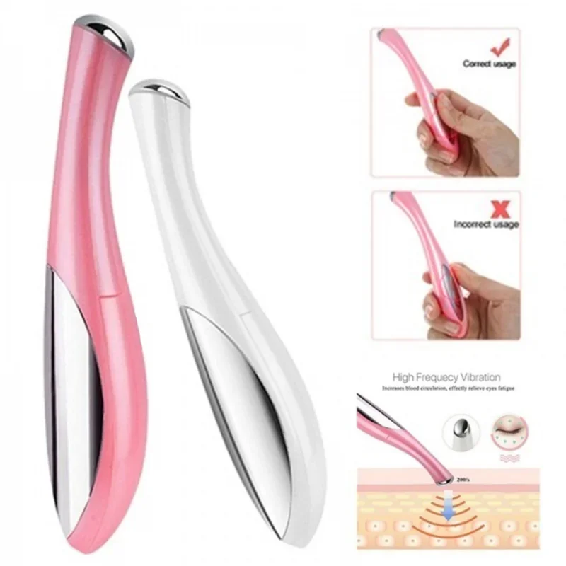 Mini Handheld Electric Vibrating Eye Facial Massage Pen Anti-aging Wrinkles Dark Circles Removal Skin Rejuvenation Skin Care Too - Image 3