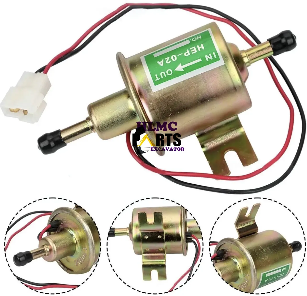 Mini Excavator Low Pressure Electric Fuel Pump HEP-02A 12V 24V Car Motorcycle Diesel Pump Fuel Transfer Pump EP-500-0