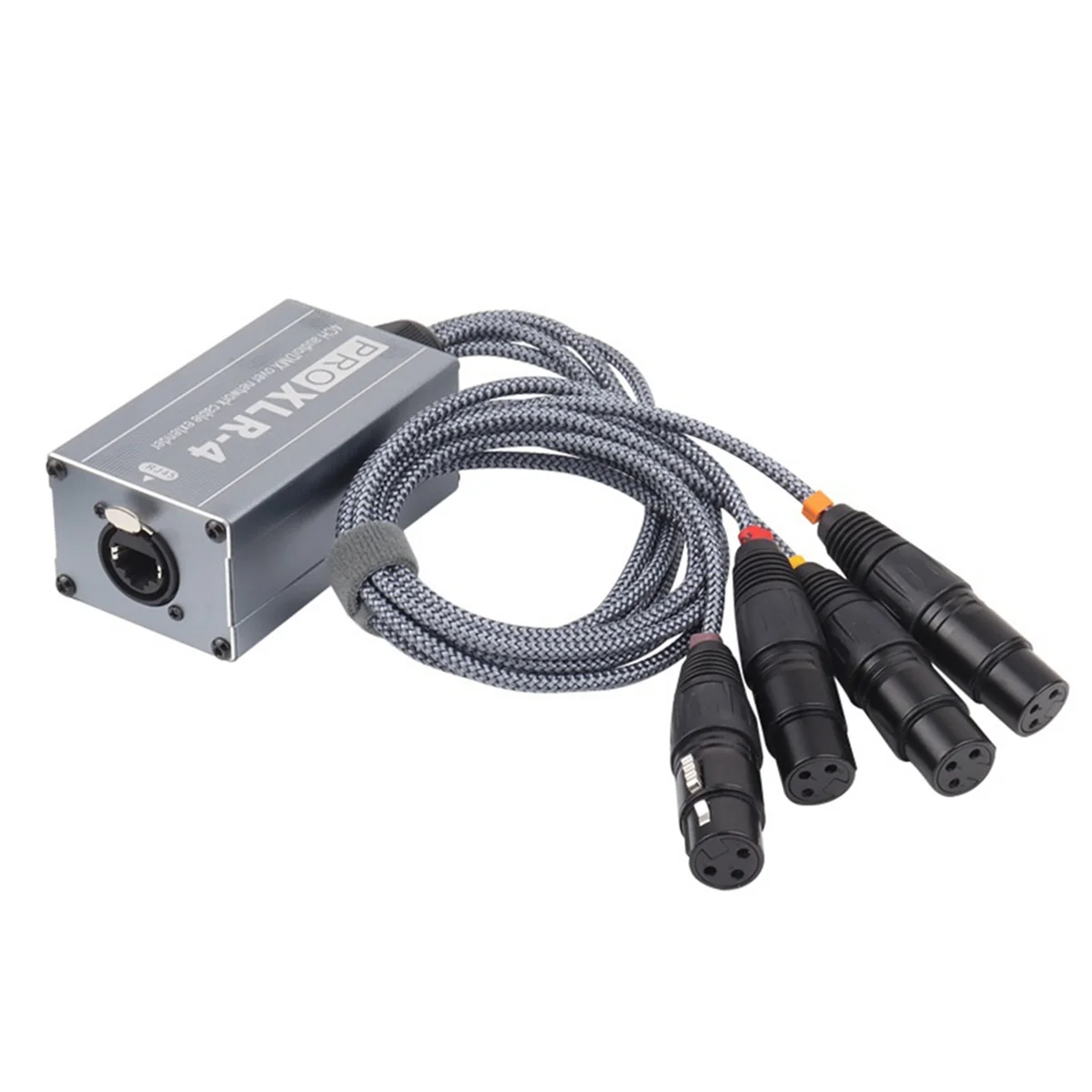 Imagem -05 - Xlr Macho e Fêmea Ethernet Extender Canal Cobra 3pin Xlr Dmx para Ethernet Rj45 Cat5 Cat6 Palco ao Vivo Cinza Par