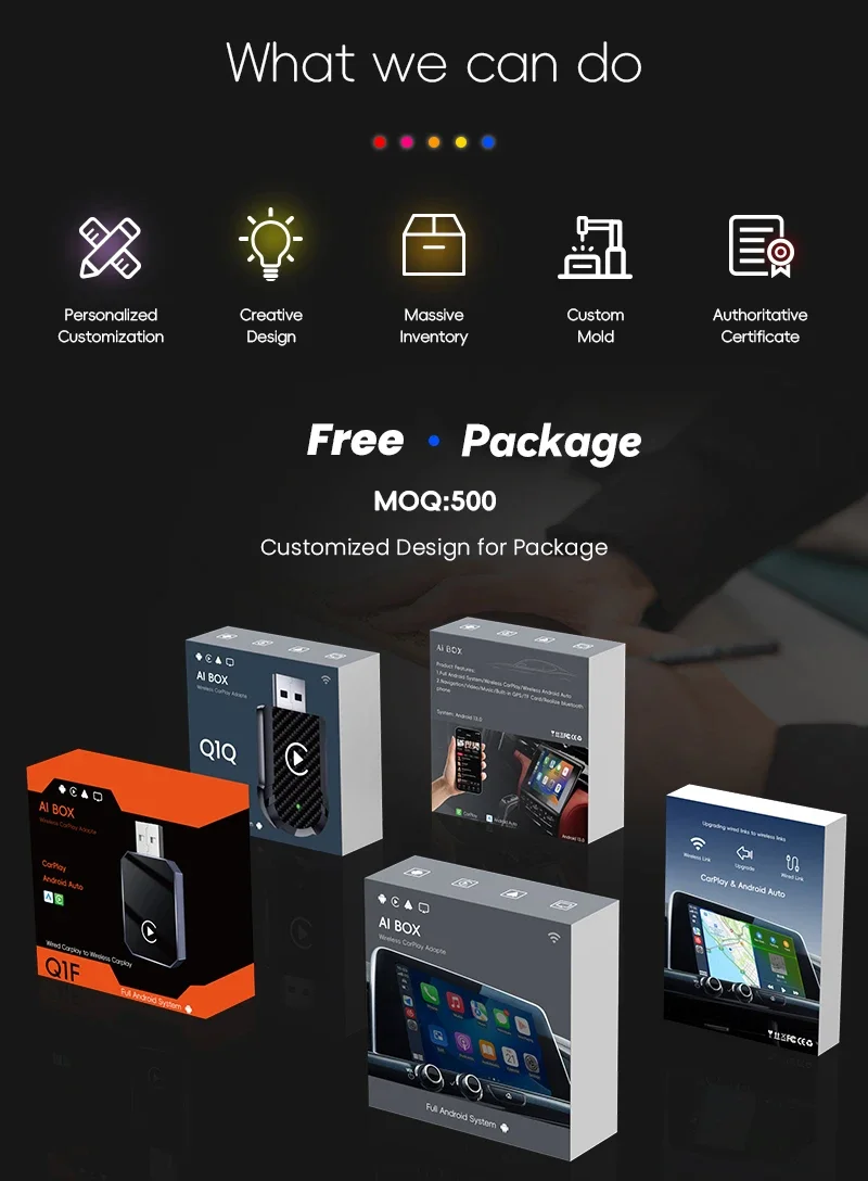 30% off 4GB Ram 64GB CarPlay Ai Box Android Auto 13 Smart Airbox Wireless Car Play Magic Aibox Dongle Adapter