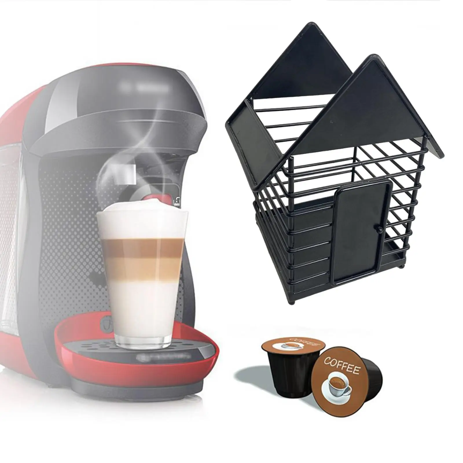 

Coffee Pod Basket Modern Decor Restaurant Cafe Bar Espresso Capsule Organizer