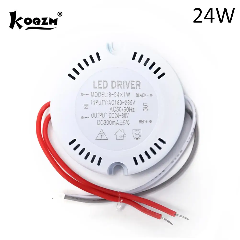 1 Pc 24W 36w LED Driver,ceiling Driver,220v Round Driver Lighting Transform For LED Downlights, Lights