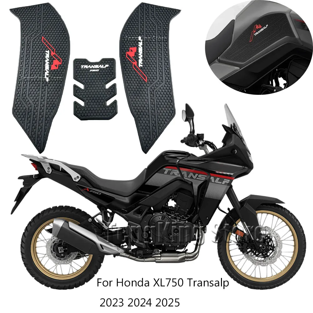

Motorcycle Non-slip Side Fuel Tank Stickers Waterproof Pad Rubber Sticker Transalp For Honda XL750 Transalp 2023 2024 2025
