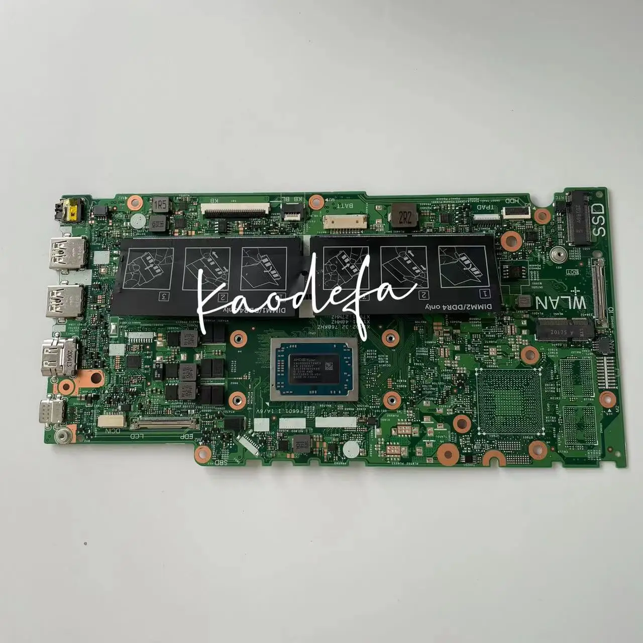 Placa base para portátil Dell Inspiron OEM 14 5485, placa base AMD R5 3500U 2,1 GHz Quad Core 18796-2, placa base CN -0FNM6F 0FNM6F probada OK