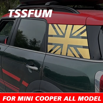 1 Pair Union Jack Car Vinyl Window Sticker Decal For MINI Cooper S JCW R50 R53 R55 R60 R56 F56 F55 F57 F60 F54 Countryman Clubman