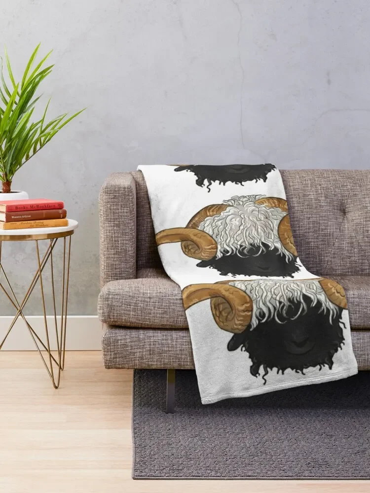 Valais Blacknose Sheep Throw Blanket Quilt christmas decoration Decorative Sofas Blankets