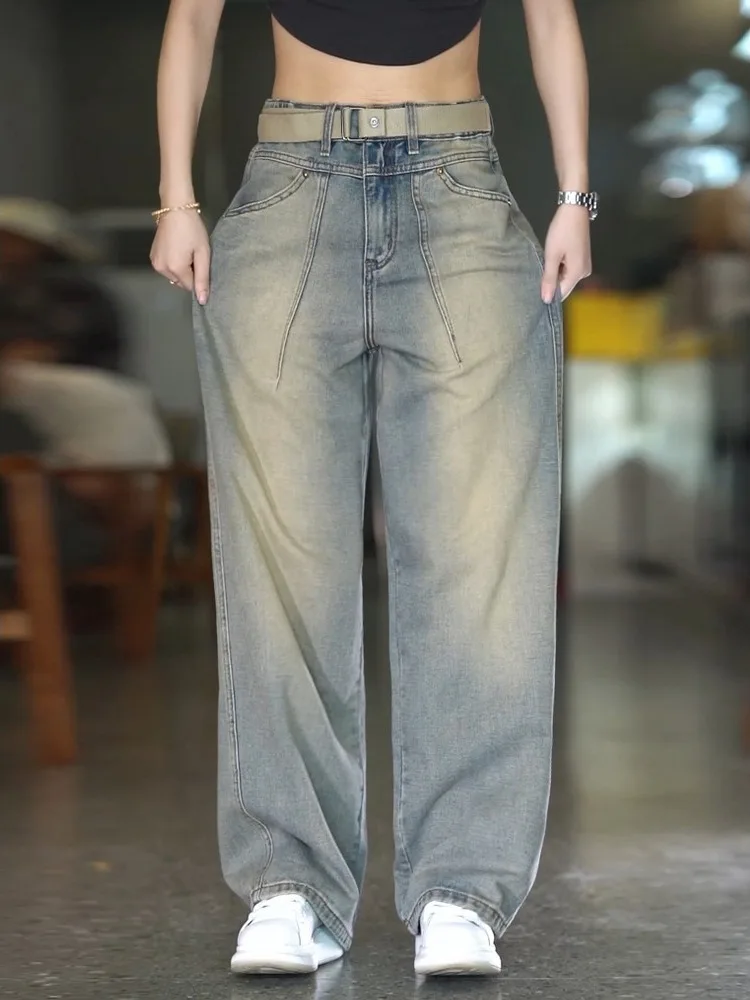 

Trendy Straight Leg Workwear Jeans Men's Heavy Wear Resistant Waed Denim Pants Youth ular Summer New Arrival Casual Trou...