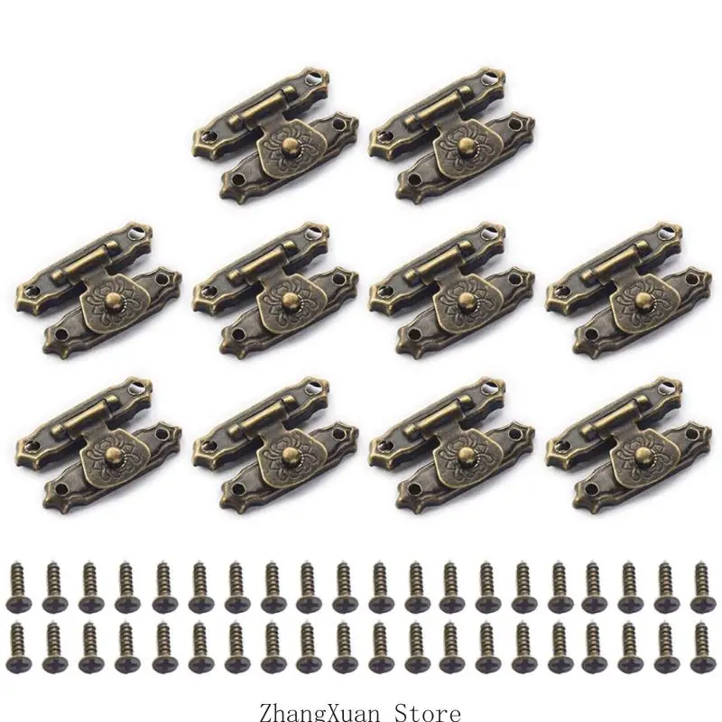 10 Stück Metall-Schraubverschluss für die Reparatur von Holzschmuck-Aufbewahrungsboxen, 3 x – Detail 8