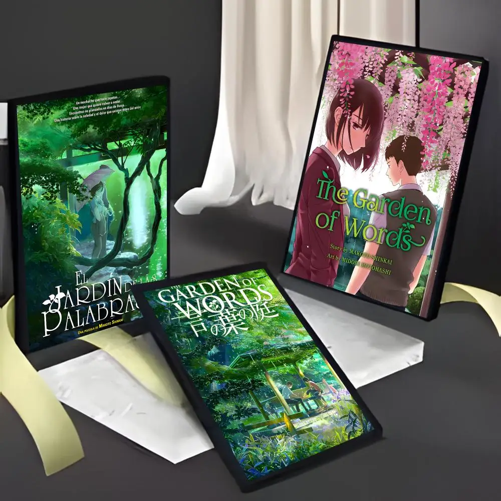 poetic anime T-The Garden of Words Poster American Film Mural Home Childrens Room Wall Decor Print