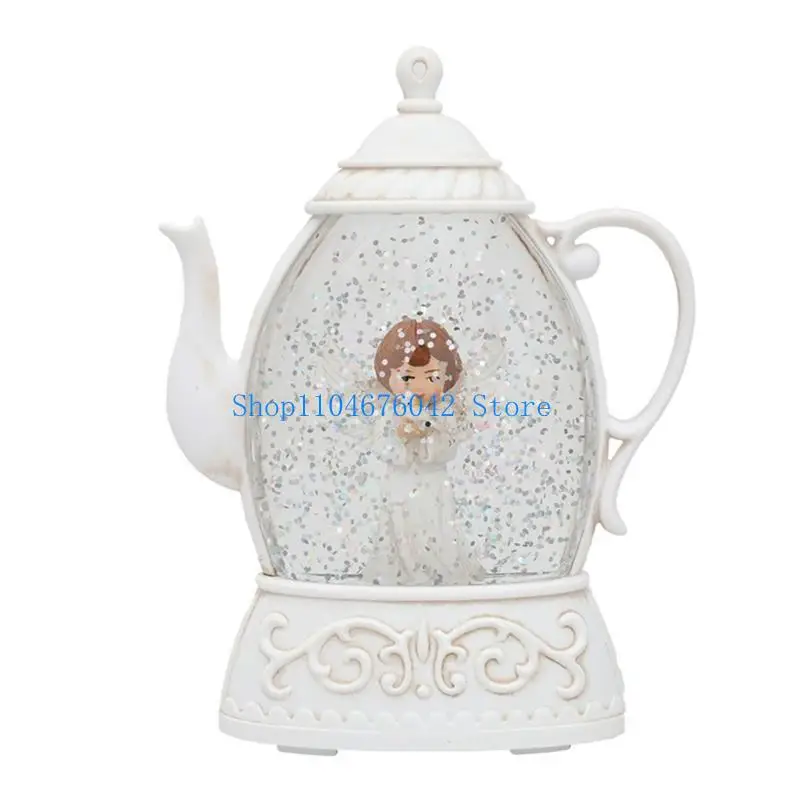 5asd Creative Christmas Water Kettle Inyecciones agua Decoración e iluminación nocturna