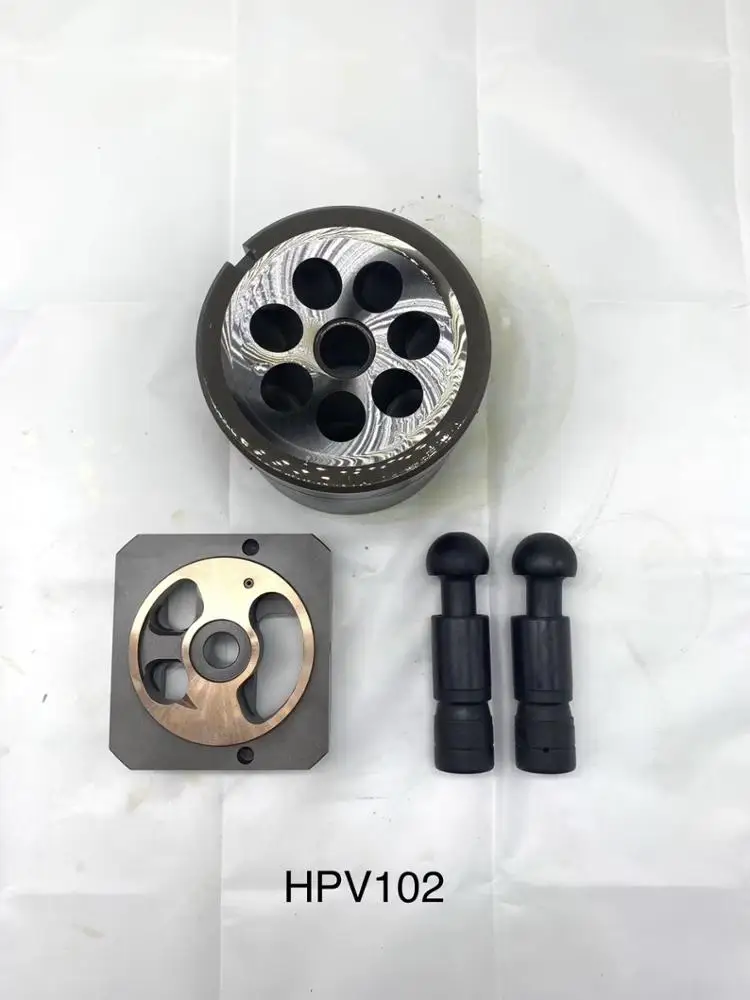 HPV102 Hydraulic Pump Parts for EX200-5 Excavator Cylinder Block Valve Plate Piston Shoe