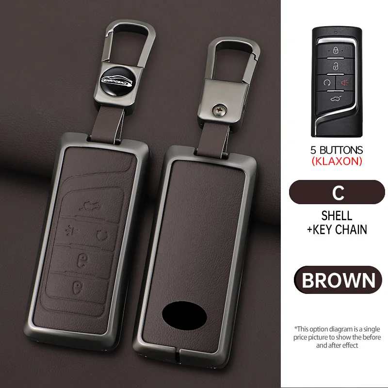 

Metal Car Remote Key Case Cover Shell for Trumpchi GAC 2021 GS4 GM8 GA3 Empow J11 J12 J13 J14 J15 J16 GS8 Protector Accessories