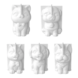 3D Dog Silicone Mold, DIY Soap, Resin Plaster Mould, Animal Puppy Ice Cube, Chocolate Making, Desk Ornament, Home Decor