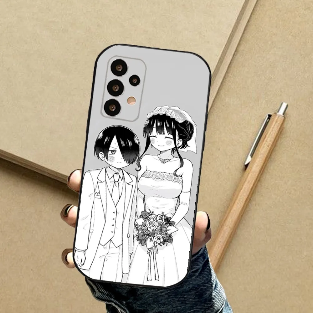 The Dangers in My Heart Anime Phone Case For Samsung S24,23,23,22,30,21,10,9,Note20 Ultra,Lite,Ultra,5G,Plus,FE,Black Soft Case