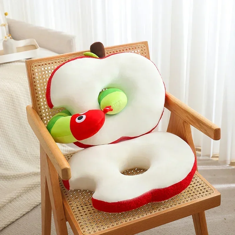 

Cartoon Apple And Worm Plush Toys Stuffed Soft Kawaii Animal Cute Bug Pillow Dolls Birthday Christmas Gift for Kids Children