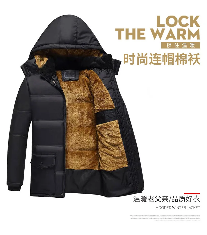 Loose Men Winter Handsome Multi Pocket Korean Trend Parkas Hood Cold Proof Casual Men Parkas Thick High Quality Men Outdoor Coat