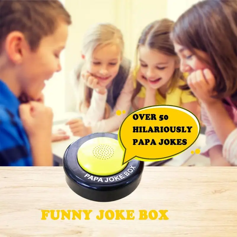 Papà Joke Button papà scherza il pulsante del generatore con 50 divertenti scherzi del papà divertente Talking Sound Box antistress per la festa del papà