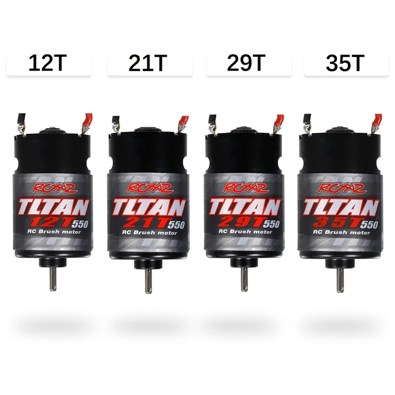 550 Brushed Motor With 60A ESC For 1/10 RC Crawler Axial SCX10 AXI03007 90046 Traxxas TRX4 TRX6 Slash