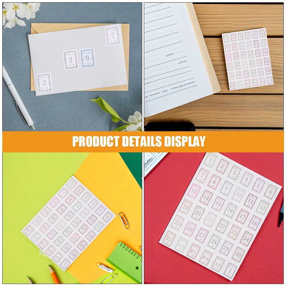 24 قطعة من ملصقات دفتر الملاحظات اليومية للتذكير، ملصقات تقويم شهرية أسبوعية إبداعية لمستلزمات منظم مجلة القصاصات #5