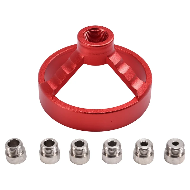 AB47-90 Degree Drill Guide 5/6/7/8/9/10Mm Drill Bit Hole Puncher Locator Jig Hinged Hole Opener Woodworking Tools
