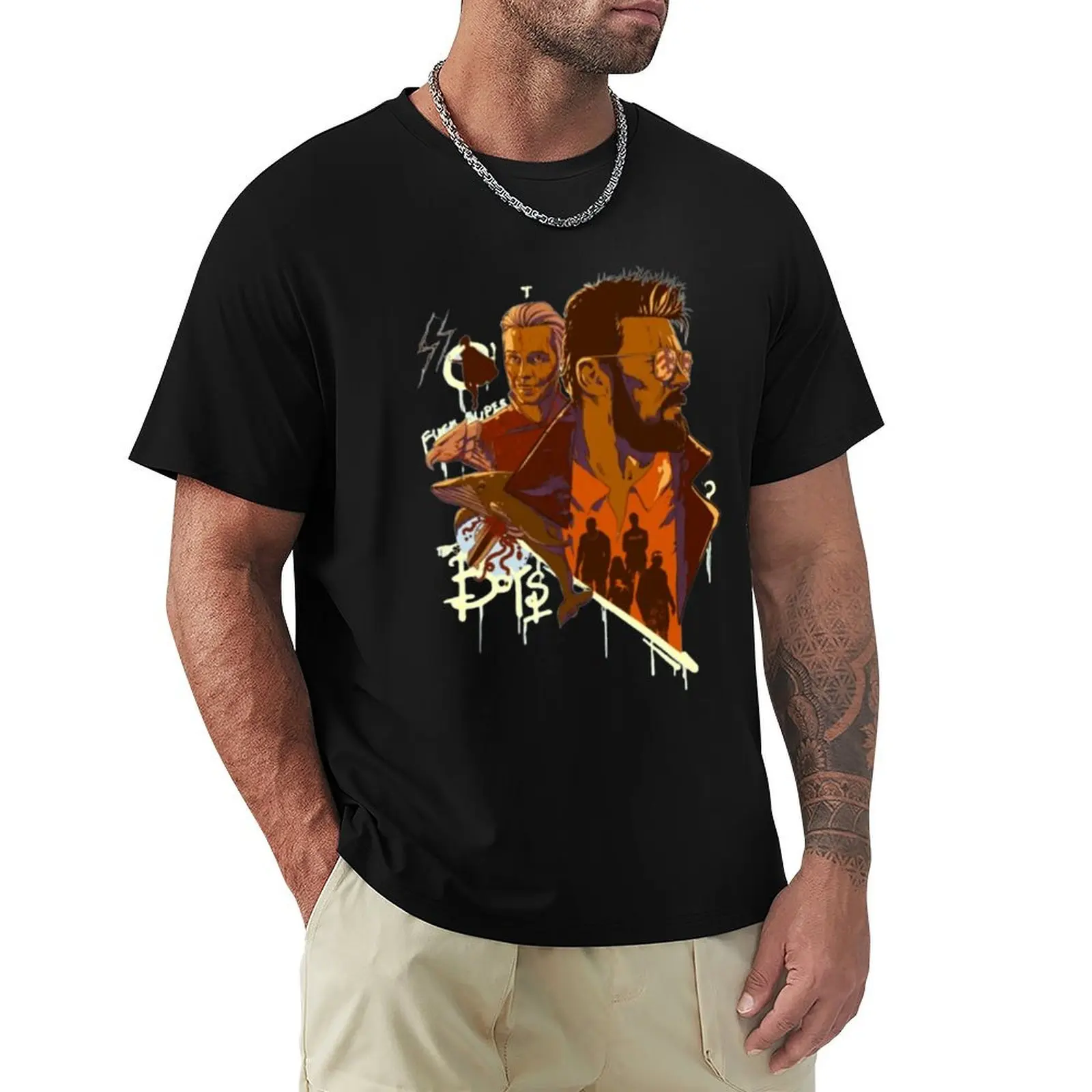 the boys 3 butcher T-Shirt Casual Loose Fit Summer Tee Shirt