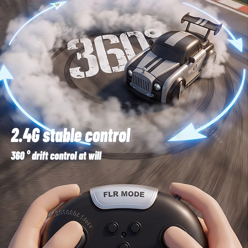 New Upgraded 2.4G Remote Control Stunt Car 360° Rotation&Drifting Magnetic Modification With Music & Lights RC Toy Car for Kids - view 4
