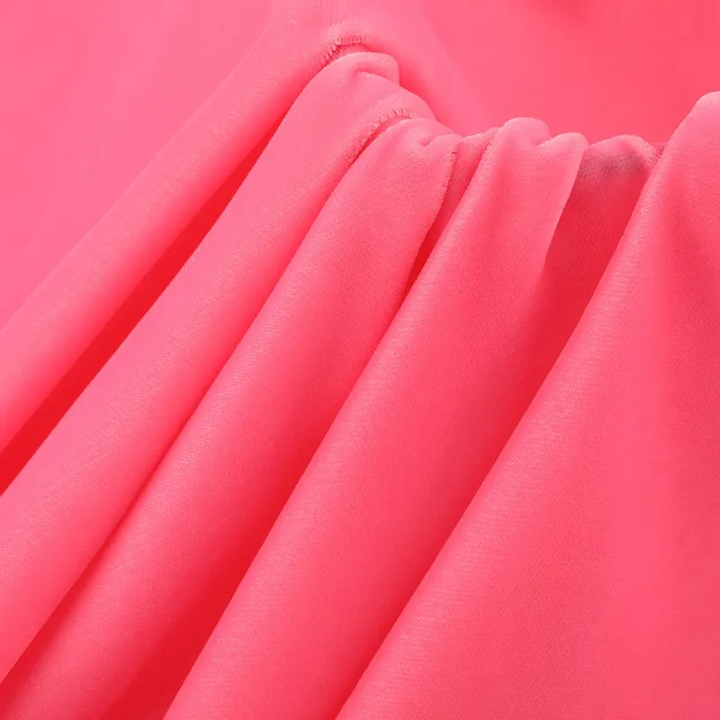 

Ultra-fine non-elastic fleece fabric all-polyester lightweight velvet dress 140G spring and summer
