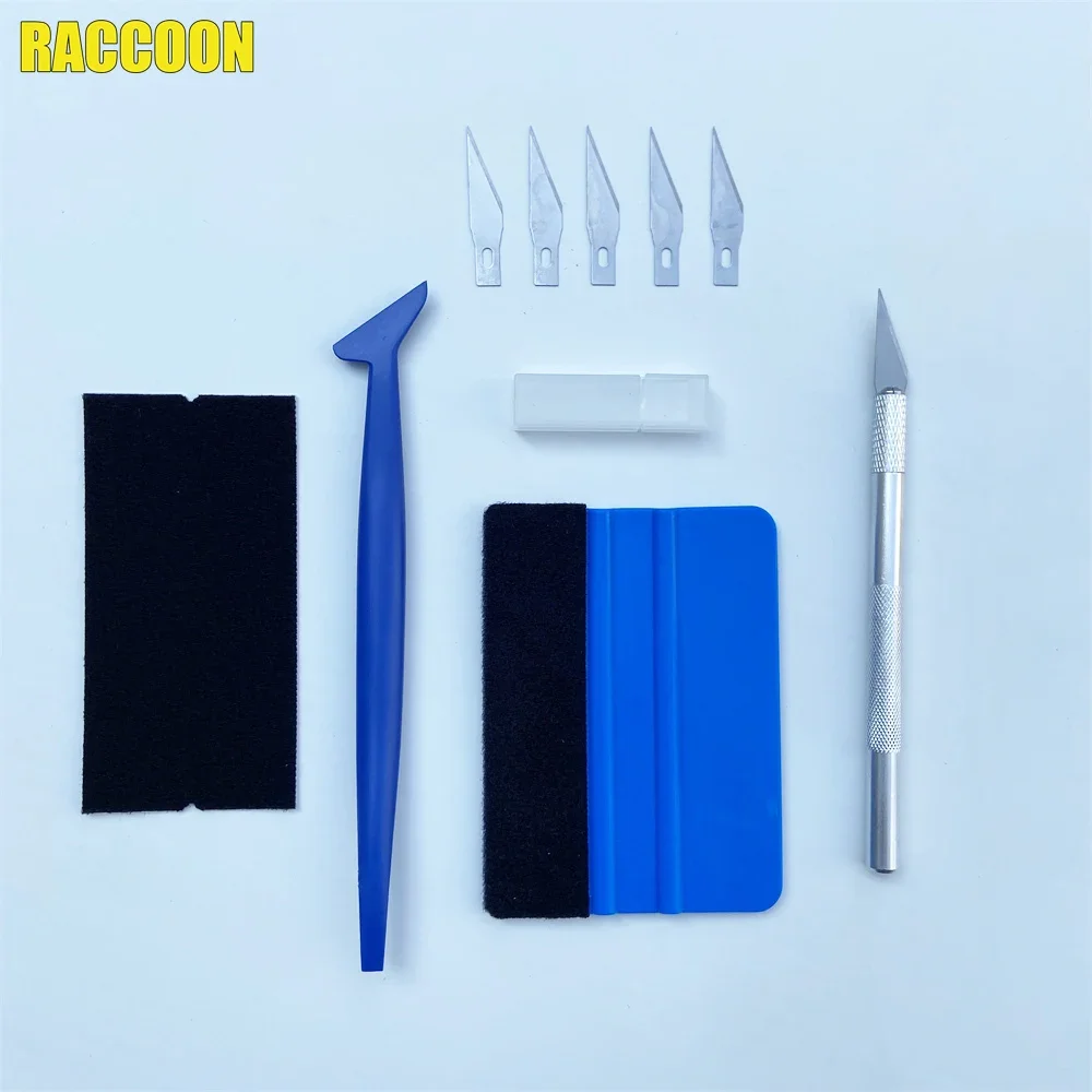 Car Wrapping Tools Kit Vinyl Scraper Cutter Film Squeegee Plastic Application Tools Window Tinting Tools