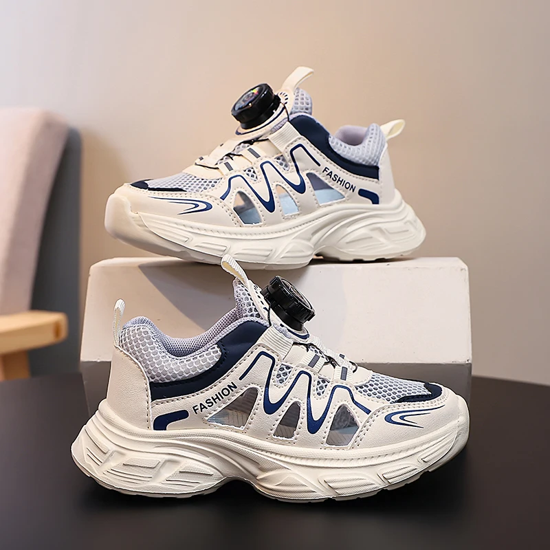 

Shock Cushion Children Sneakers Flexible Anti Slip Bottom Daily Outdoor Activity Training Footwear