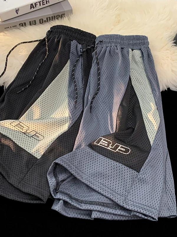 

American Sle Baskeall orts Men's Summer Me Breathable Sports Loose Running Qui Dry Casual Trendy Brand Mid-Pants