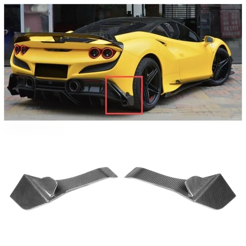 

Высококачественная боковая накладка на задний бампер автомобиля F8 для заднего бампера F8, сухая накладка из углеродного волокна